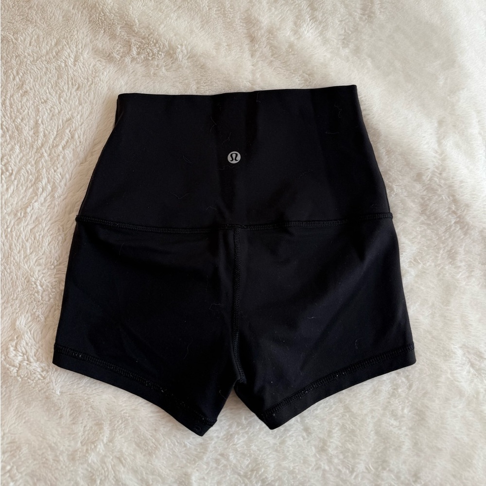 lululemon athletica Black Bike Shorts High-Waisted